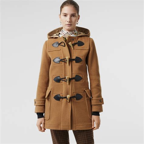 womens burberry wool blend duffle coat|burberry men's coat outlet.